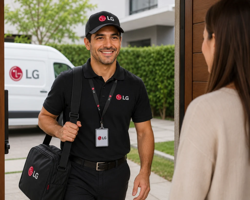 Técnico certificado LG llegando a domicilio en Guayaquil