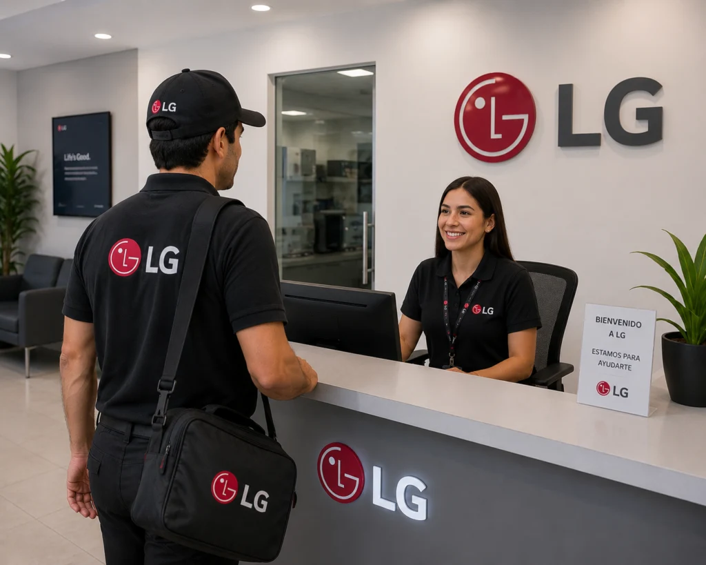 Técnico certificado LG llegando a domicilio en Santiago Centro